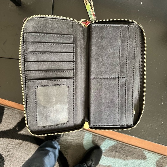 Multicolor Patterned Women's Wallet - Picture 3 of 4